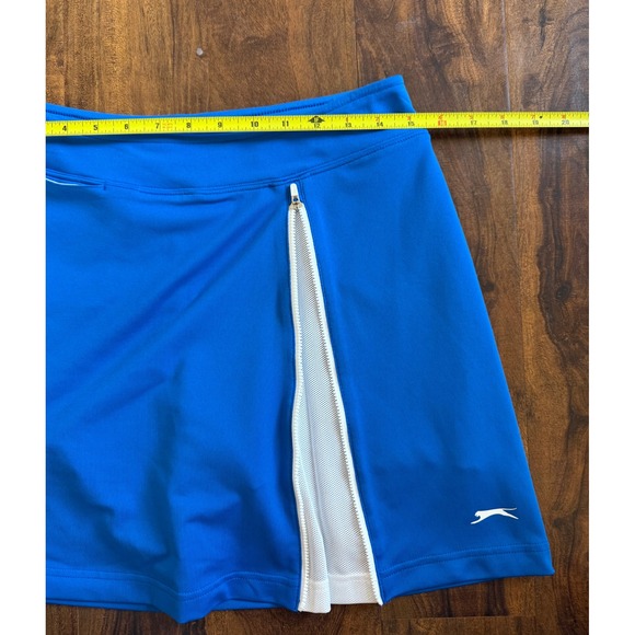 Slazenger Skort Blue Zipper Side Sz S Women Tennis Activewear Golf Pickleball - Picture 3 of 5